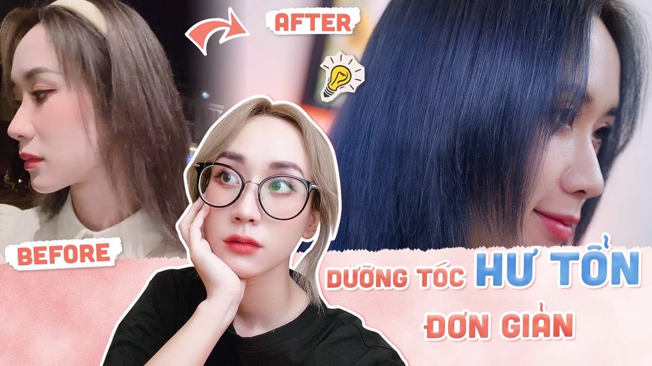 CÁCH CHĂM SÓC TÓC KHÔ XƠ, HƯ TỔN ĐƠN GIẢN TẠI NHÀ | HAIR CARE ROUTINE | HƯƠNG WITCH