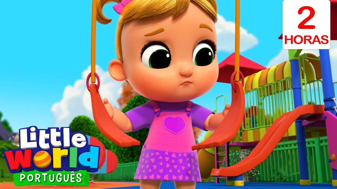 Nina e Nico Adoram Brincar no Parquinho | O Mundo de Nina e Nico - Little World Português