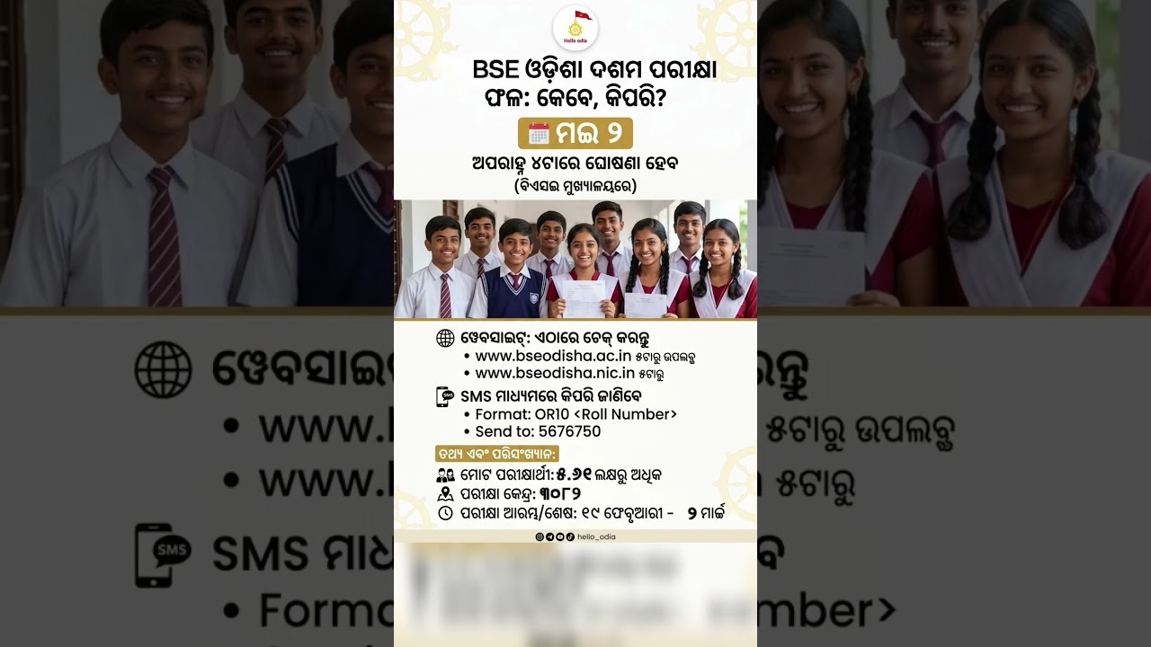 BSE Odisha Matric Result 2024 &ndash; Check Your Score Online I Hello Odia | trending news