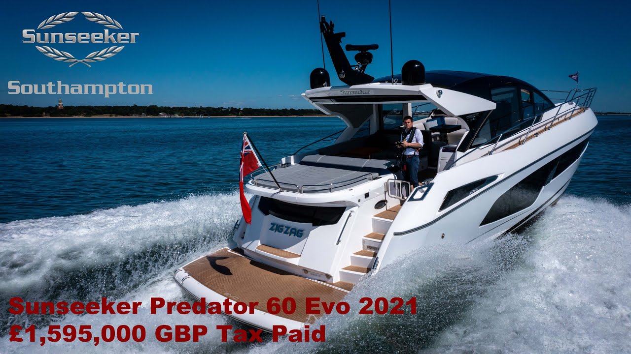 Продаётся спортивный круизер Sunseeker Predator 60 Evo 2021 года выпуска — 1 595 000 фунтов стерл...
