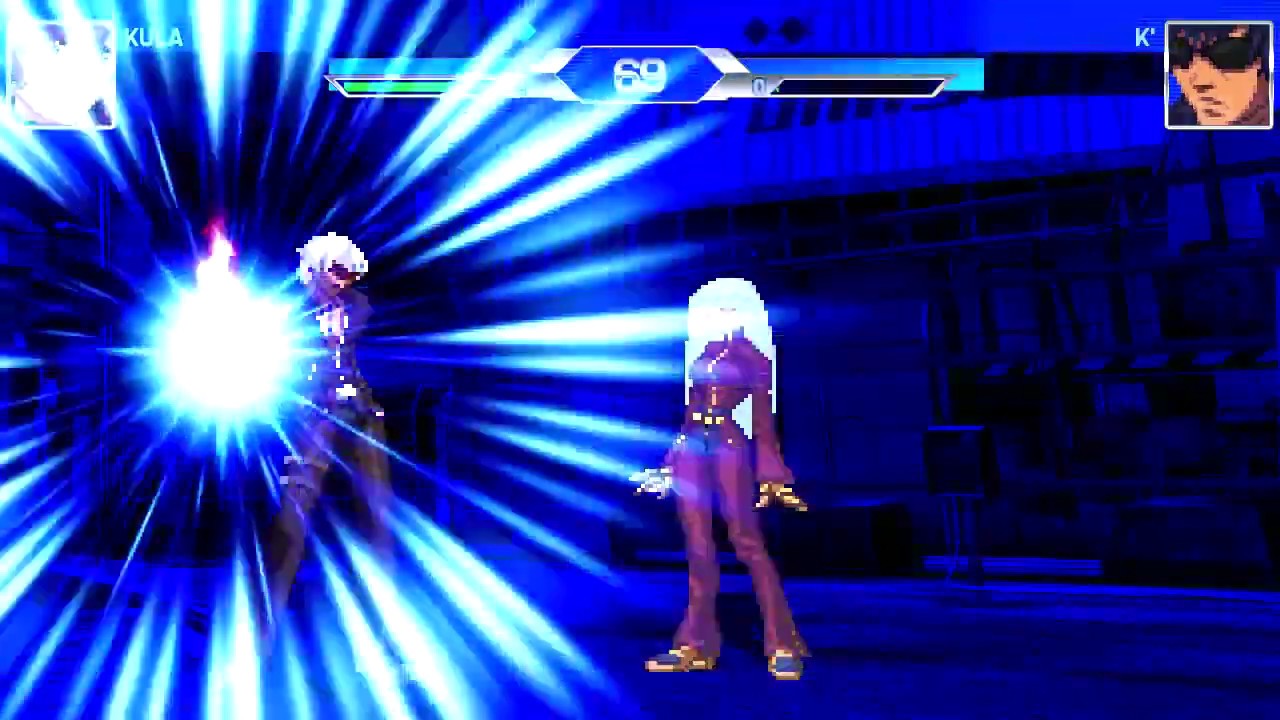 Kula Diamond vs K' (CvS/PotS) (MUGEN 1.1) (AI Demo)