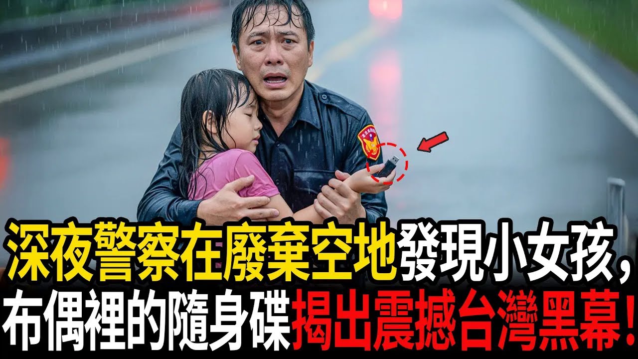 深夜警察在廢棄空地發現小女孩，布偶裡的隨身碟揭出震撼台灣黑幕！#感人故事 #老年故事 #口述故事 #人生故事