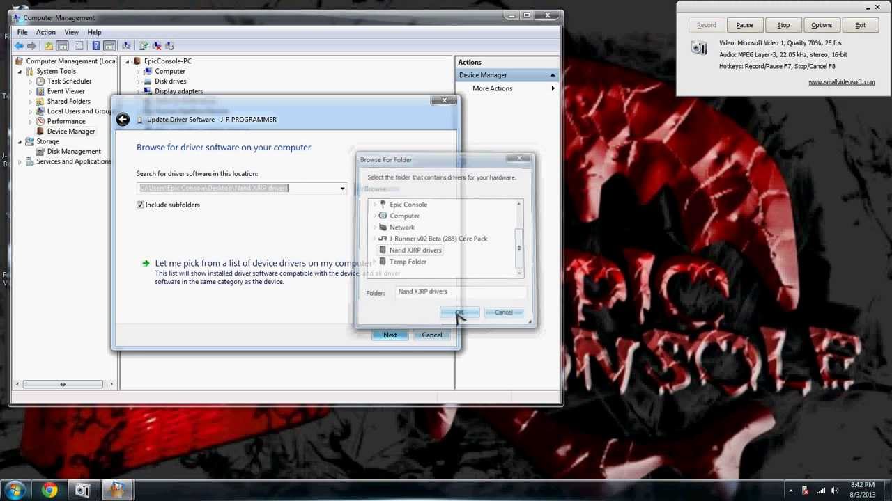 Xecuters NandX and J-R programmers driver install guide