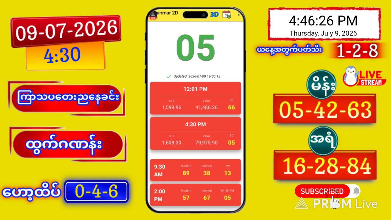 2D RESULT LIVE | 4:30 PM | 09-07-2026