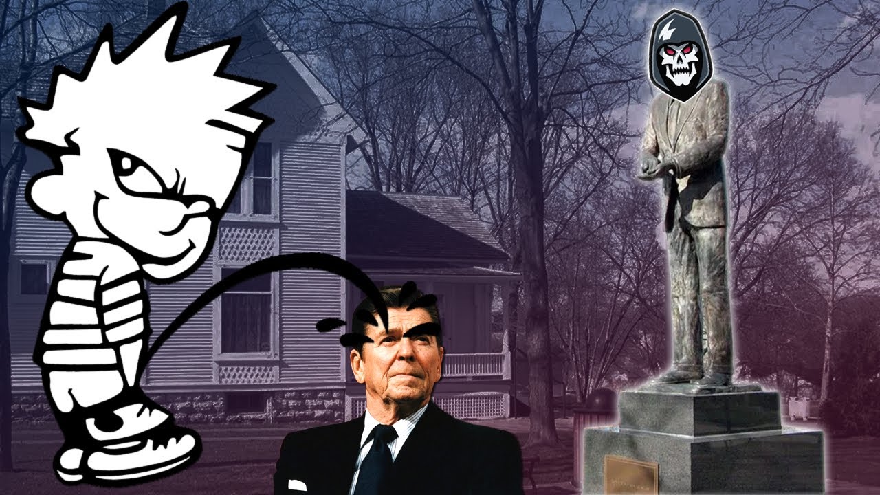 Pissing on Ronald Reagan
