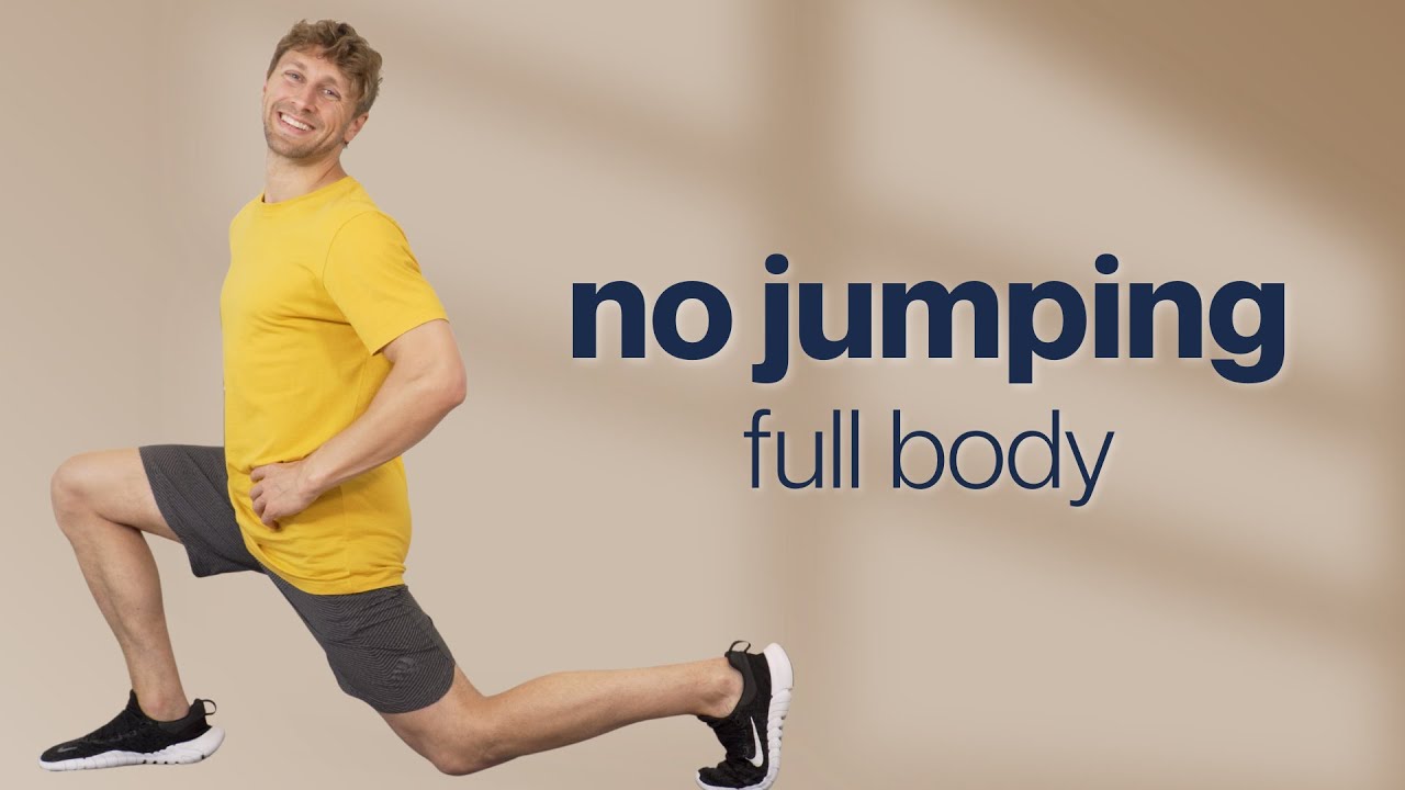 No Jumping Full Body Workout (Beginner Friendly, No Equipment)