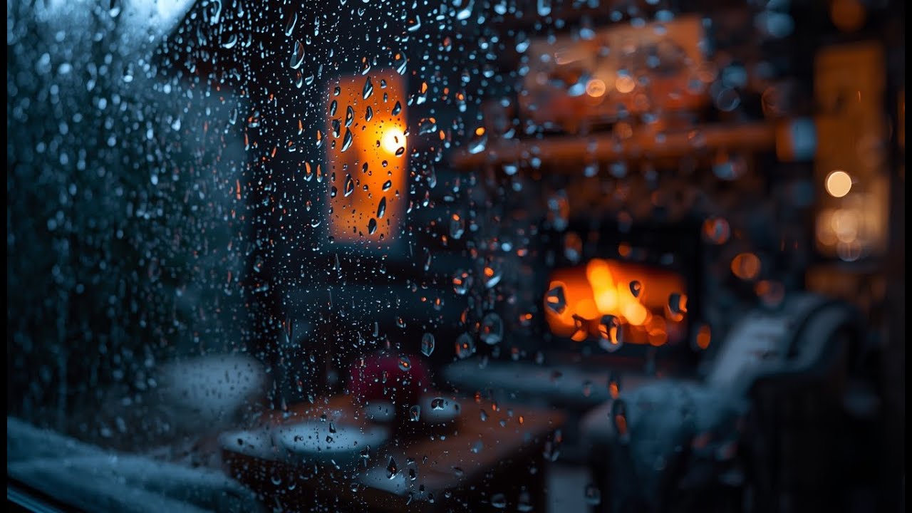 Cozy Cabin Rain & Fireplace | Deep Sleep Tonight ASMR