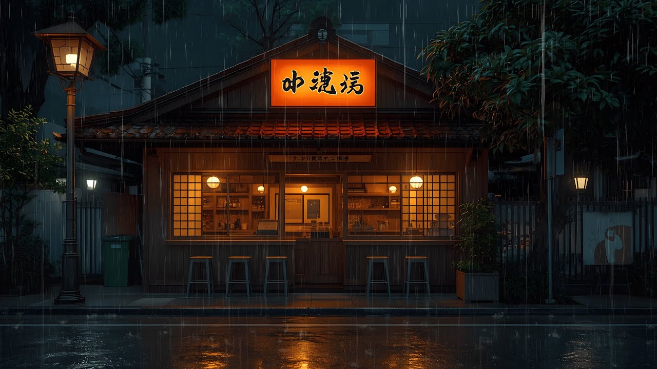 Late Night Coffee in Japan ☕ Lofi Beats for Rainy Evenings