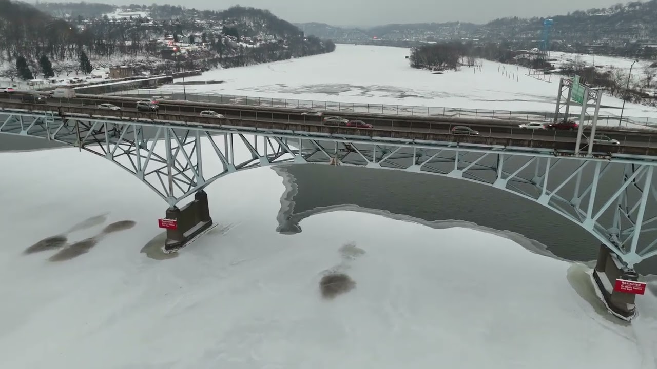 DJI Mini 4 Pro - Frozen Allegheny Rivew