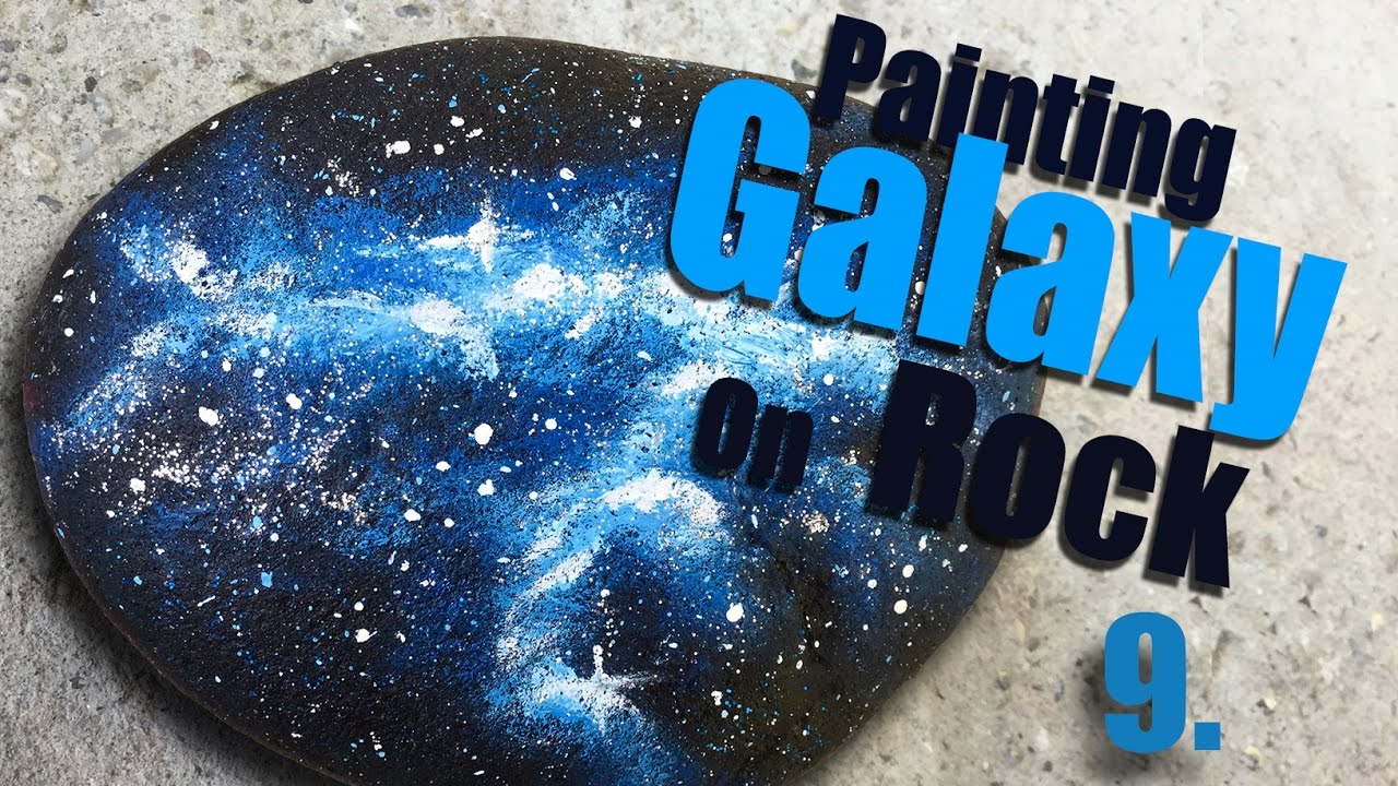 Let‘s Paint | Painting Galaxy On Rock | Rockpainting | Timelapse Art