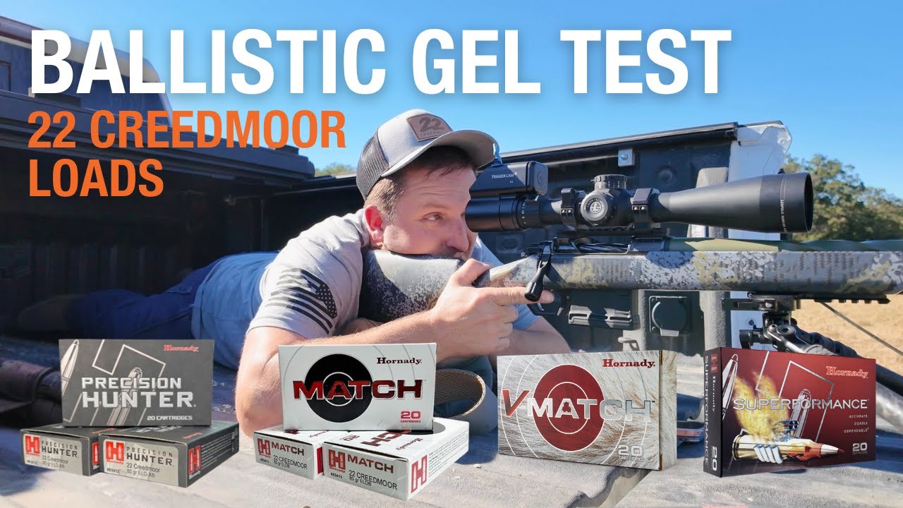 Находим самый разрушительный заряд 22 Creedmoor с использованием баллистического геля