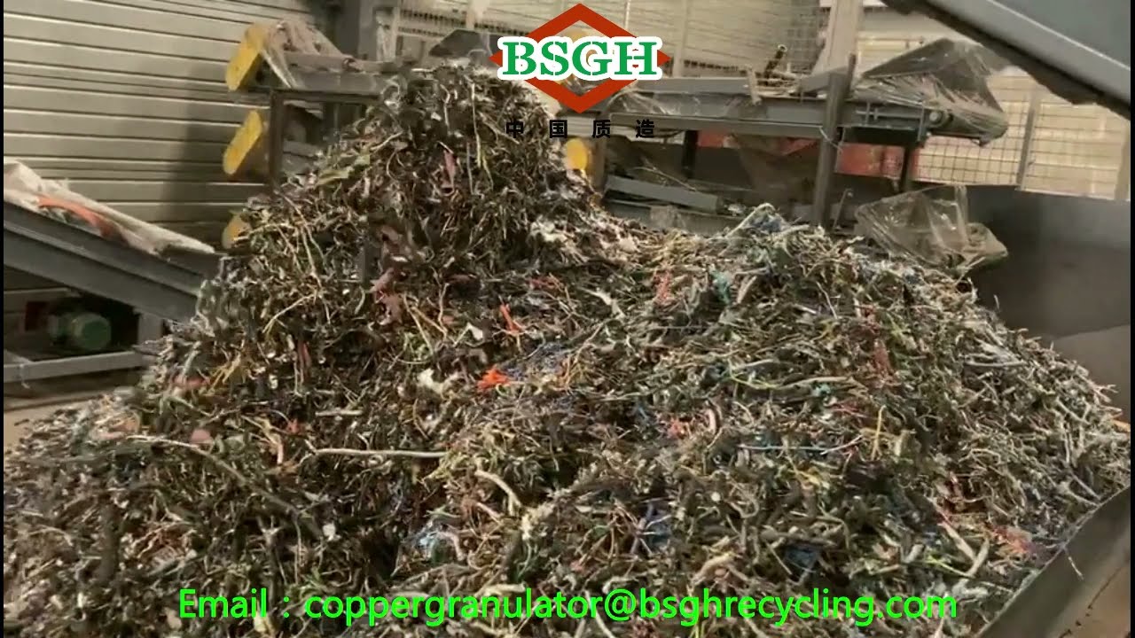 Scrap Recovery, France Client 1200kg/h Large Capacity Copper Wire Chopping Machine Is In Running