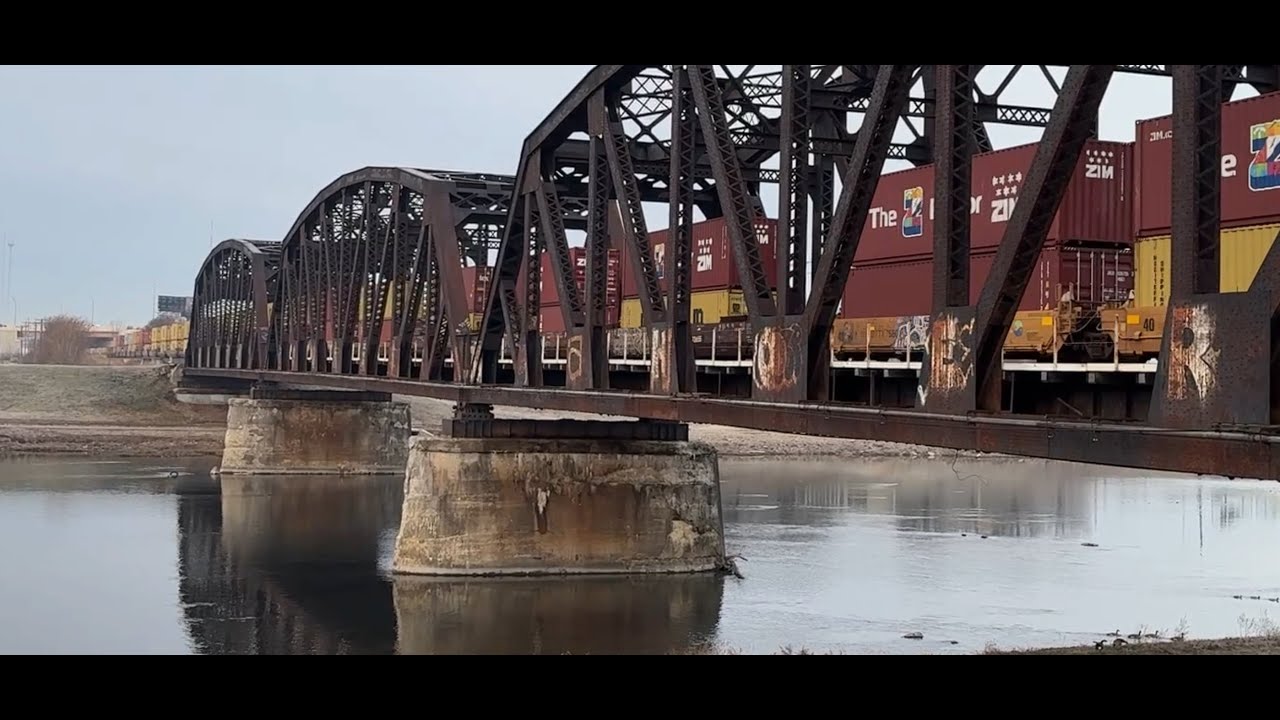 Two Rail Lines Sharing a Big Bridge and More