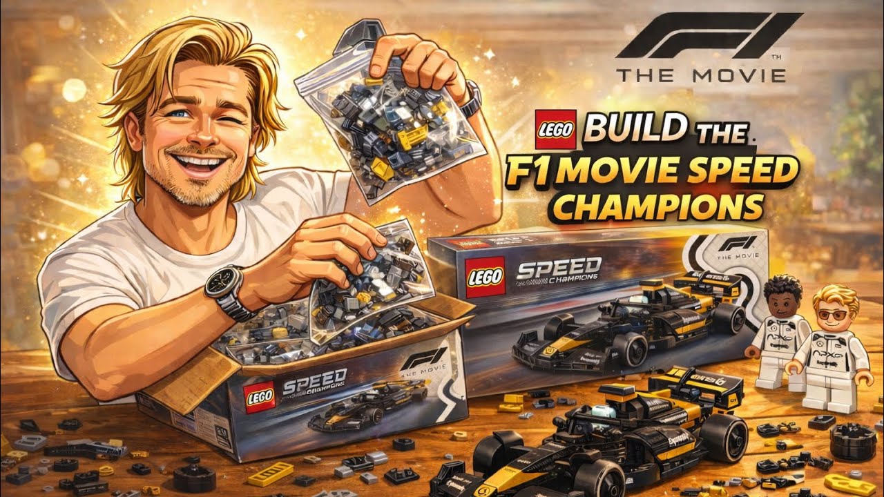 Building the F1 Movie APXGP LEGO Speed Champions Set Feat. Brad Pitt! (Set #77252)