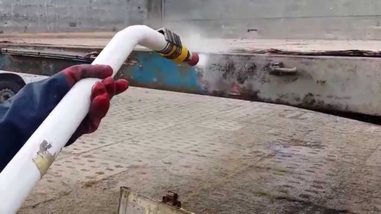 SANDPRESS hydropiaskowanie naczepy ciężarowej