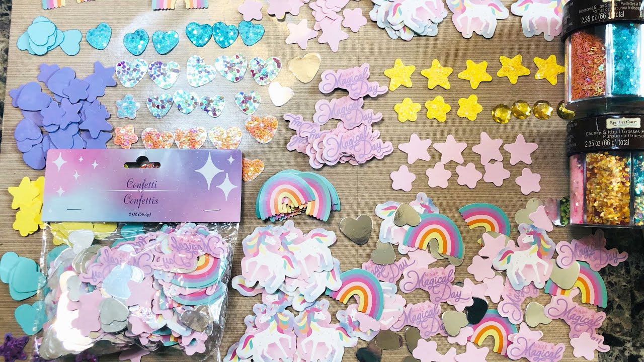 Делаем бандажи для живота 🌈 с помощью конфетти из магазина #dollartree