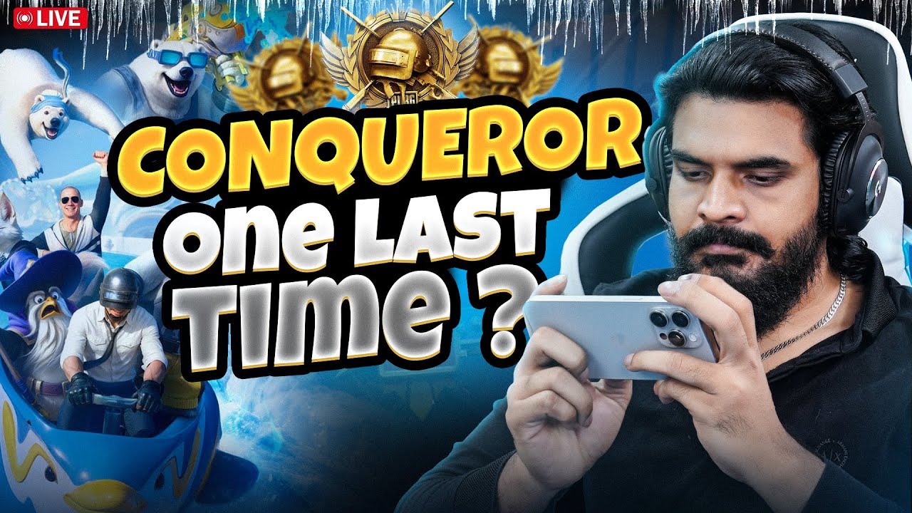 One Last Time !!🫣🫣| 325 Points Required Lets Try CONQUEROR👑👑 #Day 6|| New Update 4.1 BGMI ||