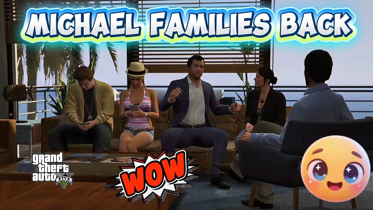 Michael family 🎉💥come back in GTA 5 🔥 #shorts #Gamax 
