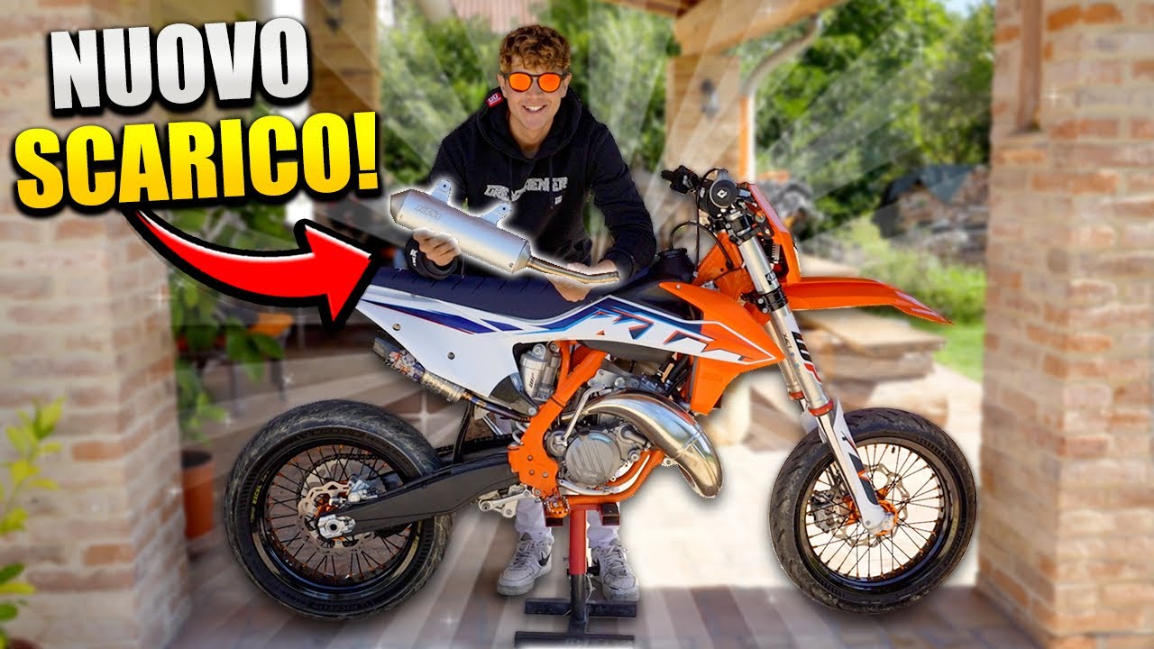 NUOVO SCARICO al KTM SX 125!😱 *TITANIO e CARBONIO*
