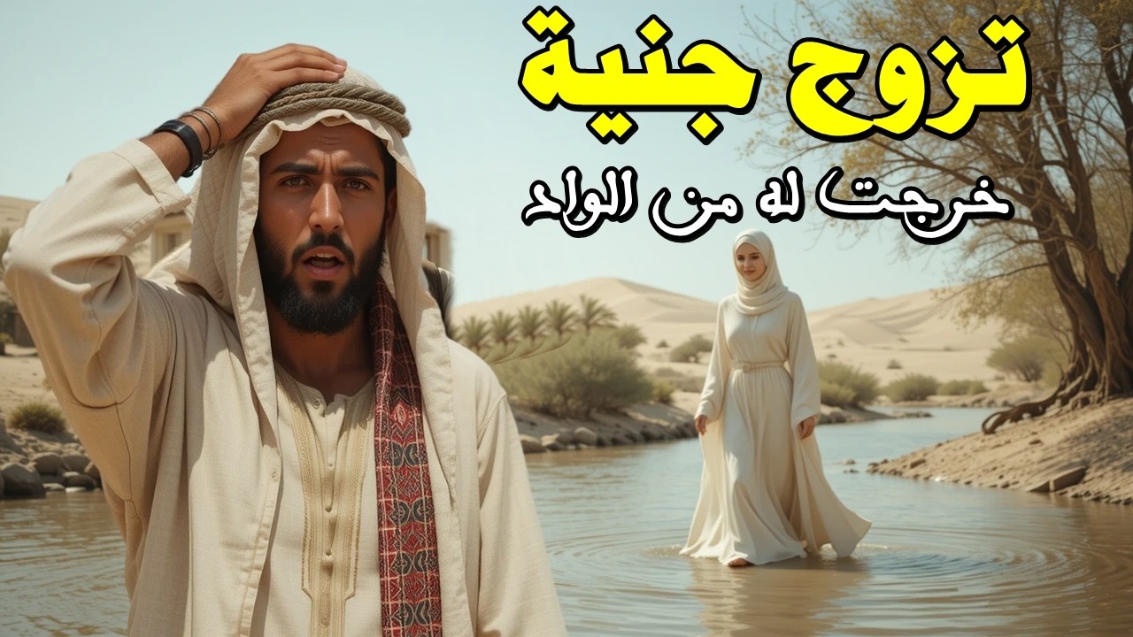 قصة رجل تزوج الجنية مسلمة كانت  تنظيف له المنزل في غيابه ,فولدت له ثلاثة اطفال و بعدها كانت المفاجأة