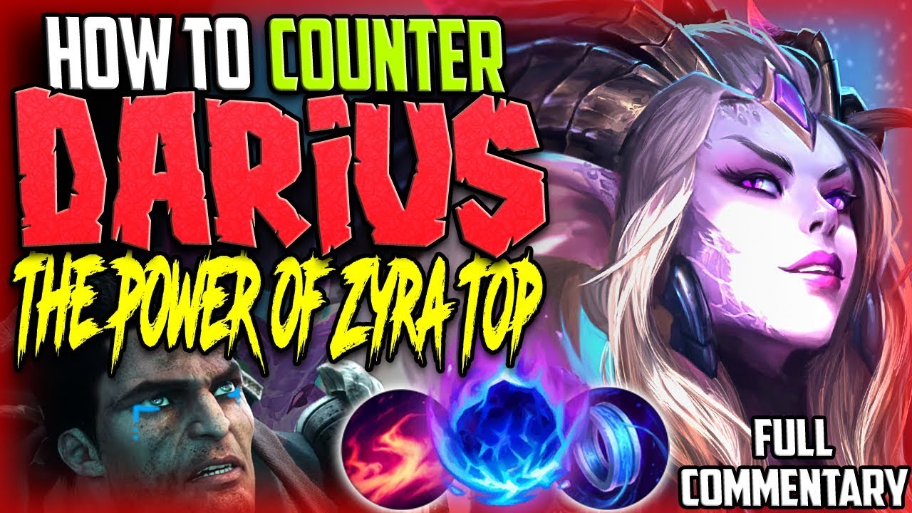 HOW TO COUNTER DARIUS | THE POWER OF ZYRA TOP LANE | Zyra vs Darius TOP Build S8 PBE Gameplay