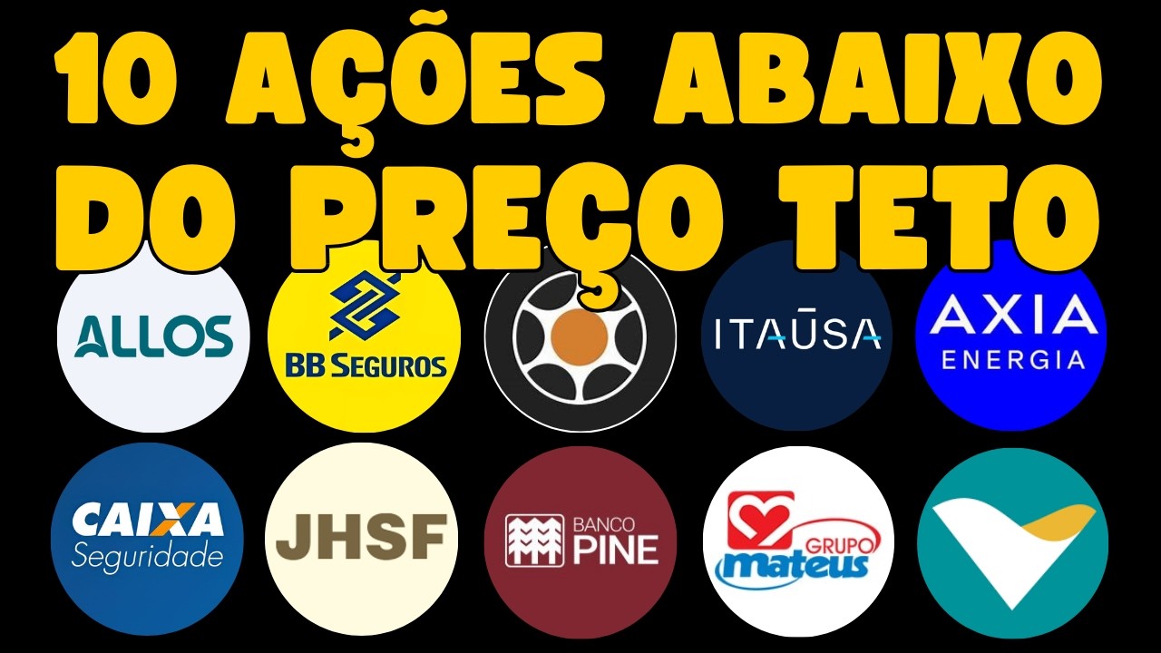 10 Ações que CAÍRAM Abaixo do meu PREÇO TETO!