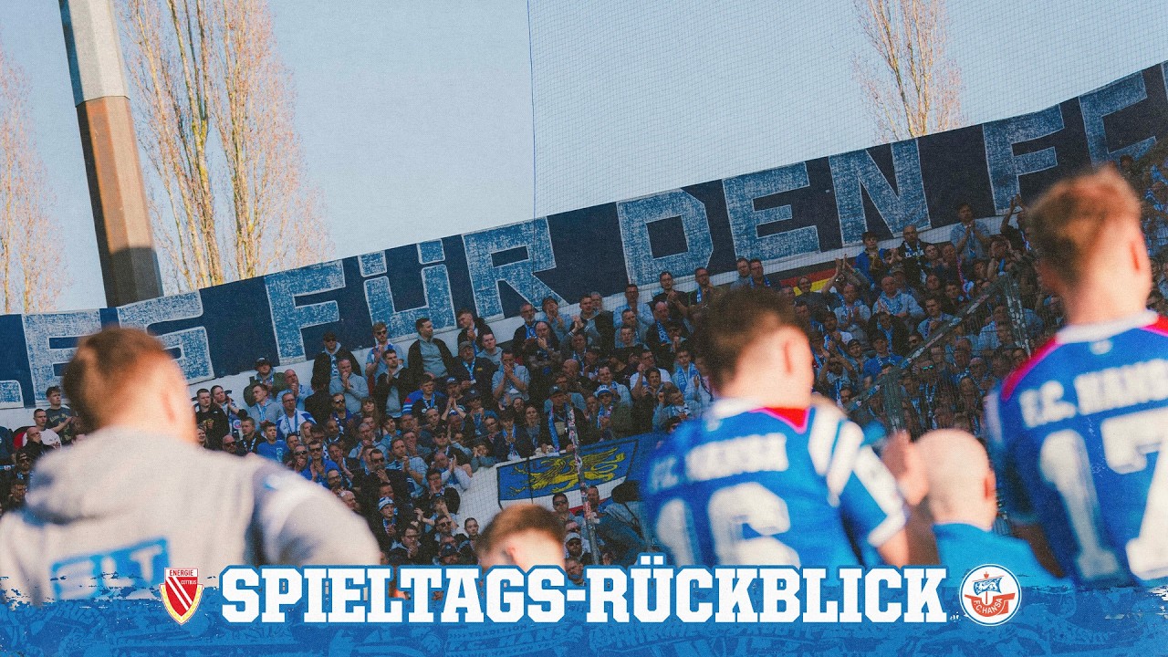 📼 R&uuml;ckblick auf den 28. Spieltag: FC Energie Cottbus vs. F.C. Hansa Rostock | 3. Liga ⚽