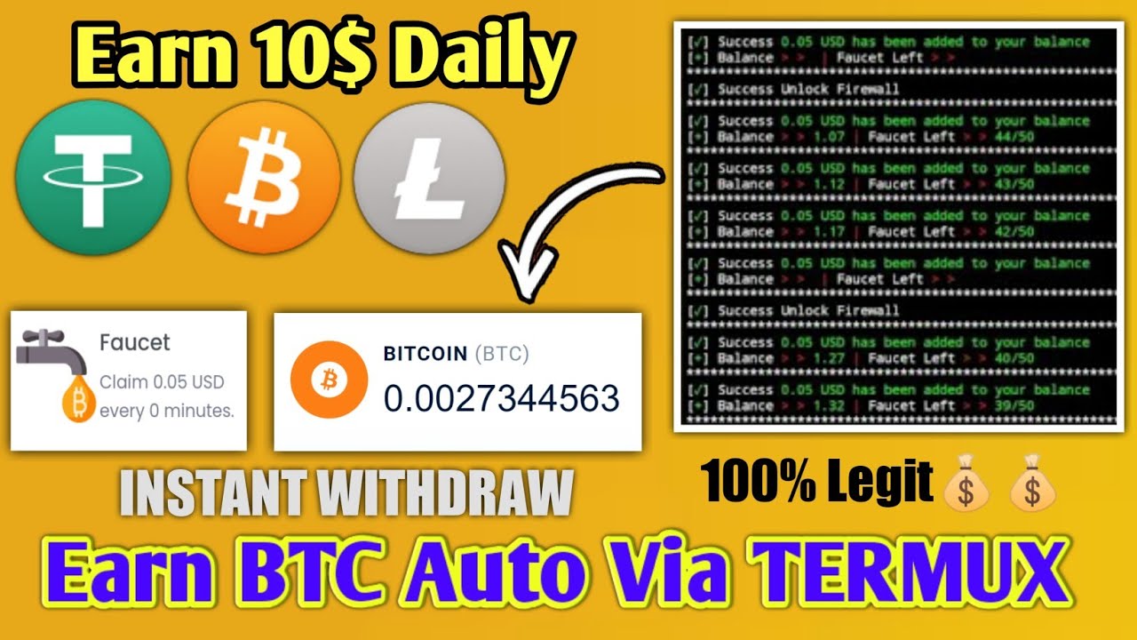 Earn 10$ Daily | Earn BTC Auto Via Termux | Coincity Payment Proof (100% Legit)