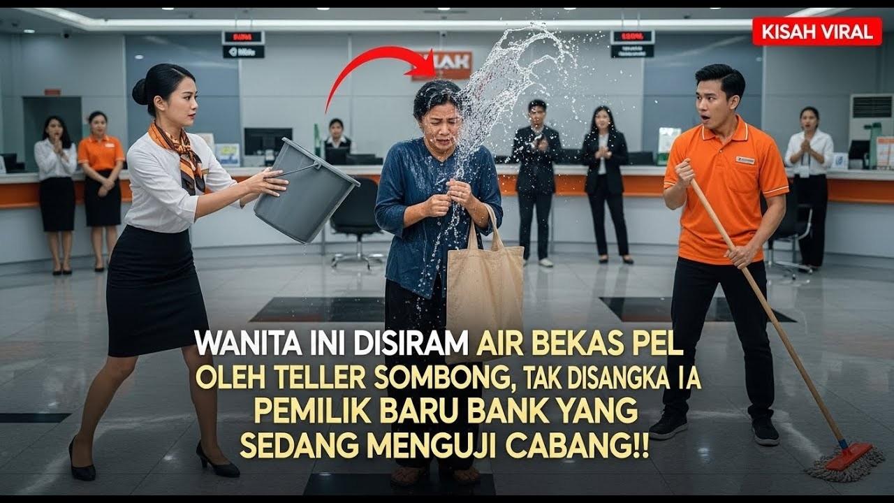 WANITA INI DISIRAM AIR PEL OLEH TELLER, TAK DISANGKA IA PEMILIK BARU BANK YANG SEDANG MENGUJI CABANG
