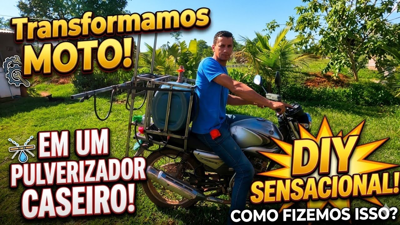 Como fizemos um PULVERIZADOR CASEIRO pra roça (simples e barato!)