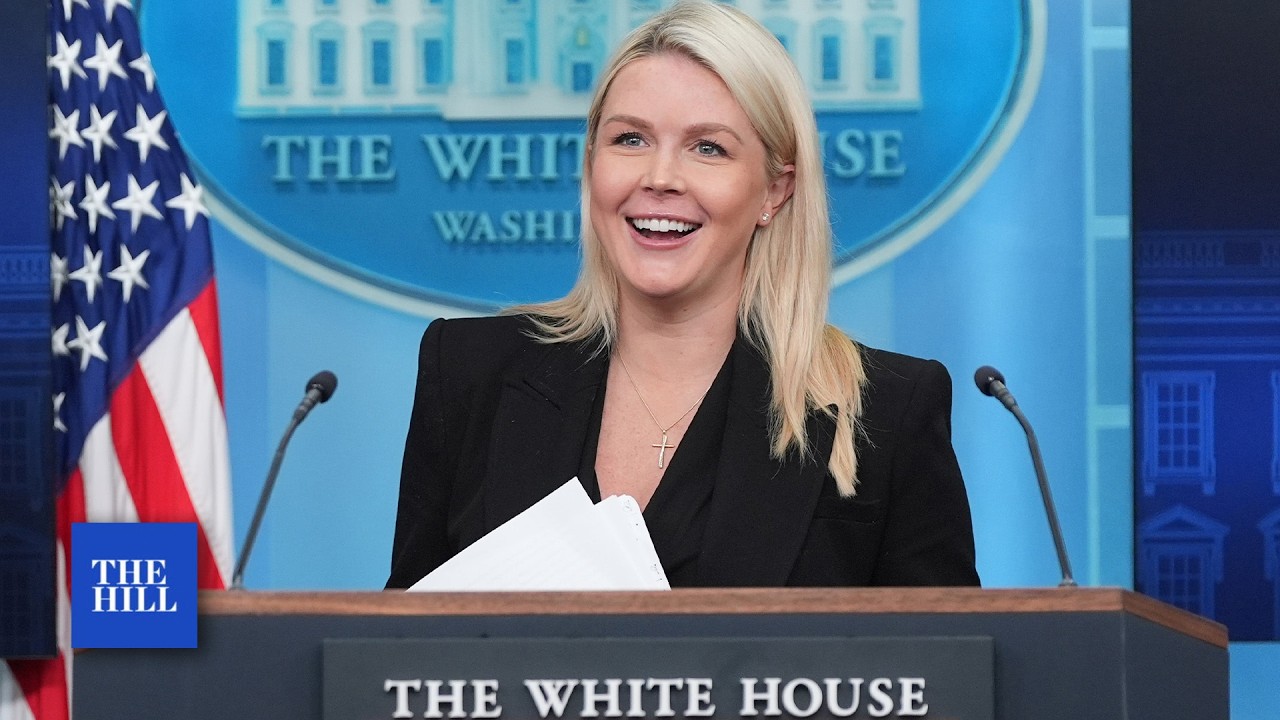 Ливитт проводит брифинг в Белом доме перед вечерним обращением Трампа