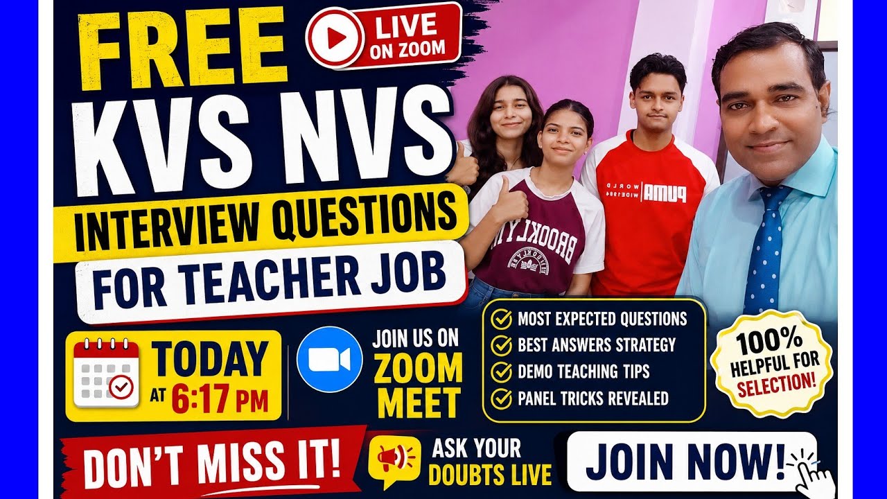 Free KVS NVS Interview classes | Kv nvs Hpsc teacher interview preparation by Interview Specialist