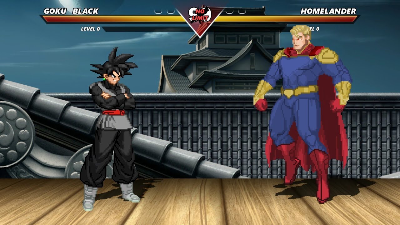 GOKU BLACK vs HOMELANDER - Highest Level Awesome Fight!
