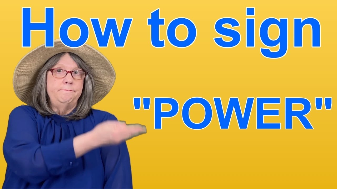 Как печатать слово POWER — ASL Слово дня — Word 254