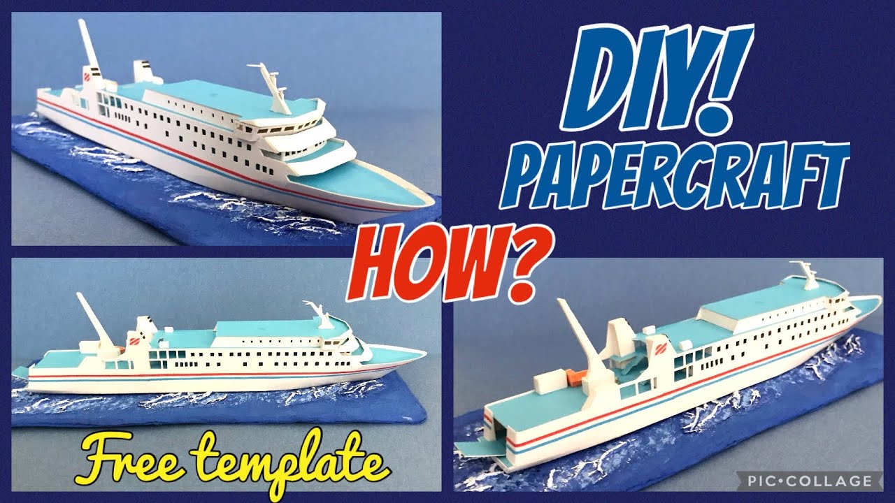 DIY Papercraft - Taiko ferry [FREE template]
