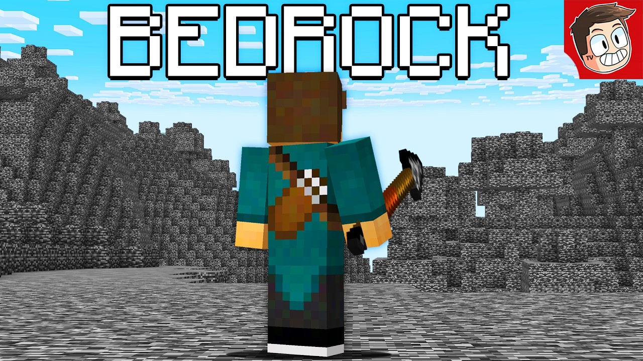 tudo é feito de BEDROCK no minecraft