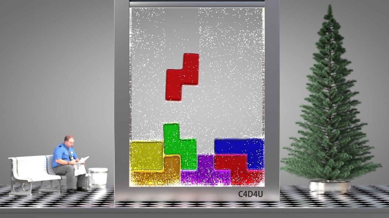 SOFTBODY TETRIS V11 😃 Winteredition ❤️ C4D4U