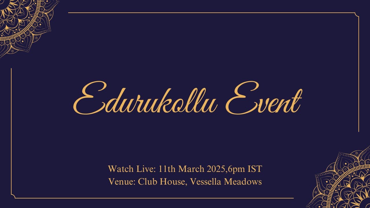 Edurukollu Event ( Supraja & Adarsh )