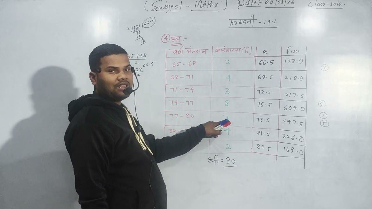 प्रश्नावली =14.1 का प्रश्न संख्या - 4 का हल ||NCERT MATHS CLASS 10TH LESSON -14 ||