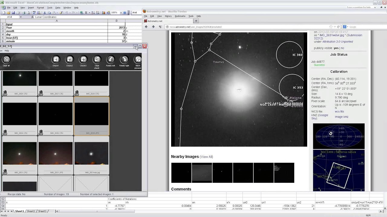 Calculating the Position and Orientation of the Moon Part 2: Astrometric Validation
