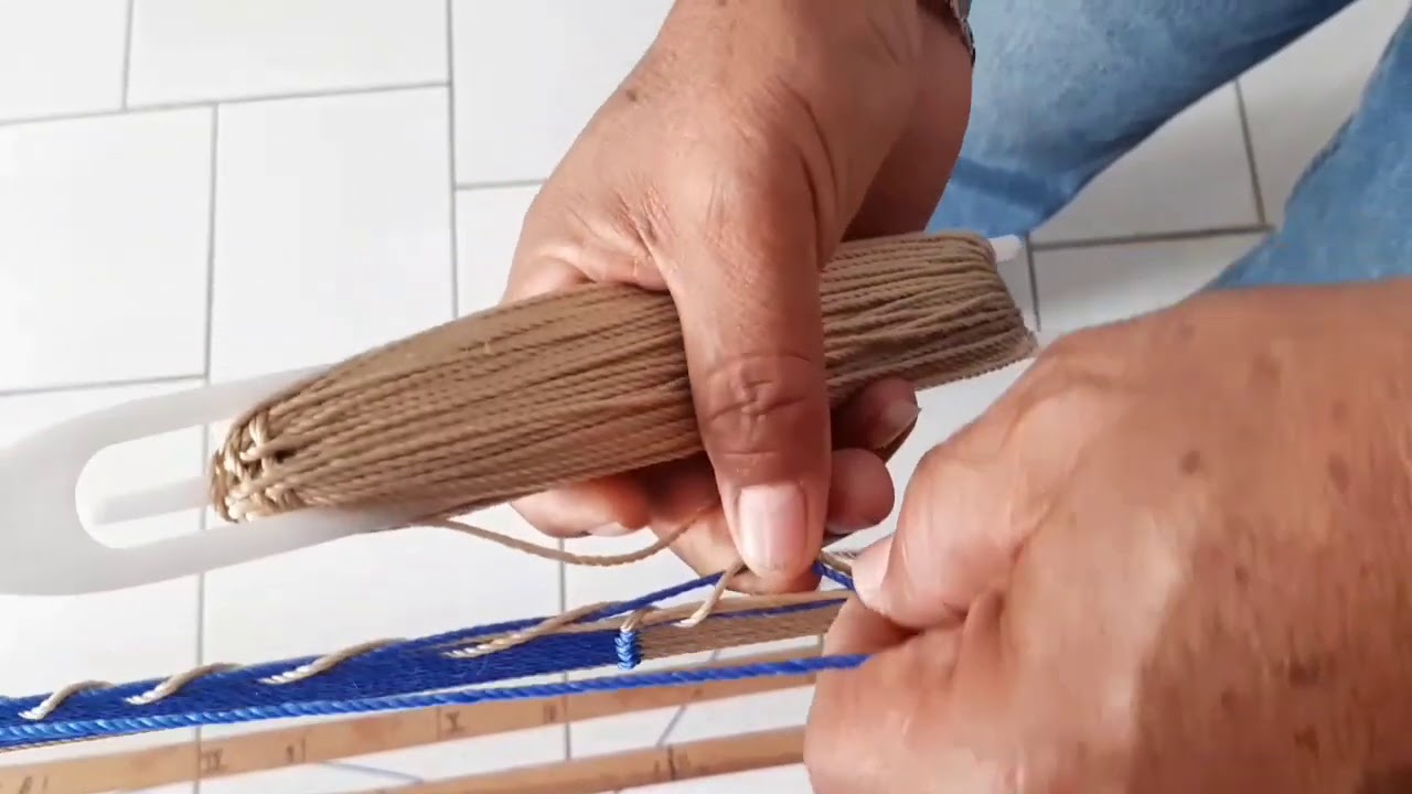 Así se Hace el Tejido de Galleta en una Hamaca