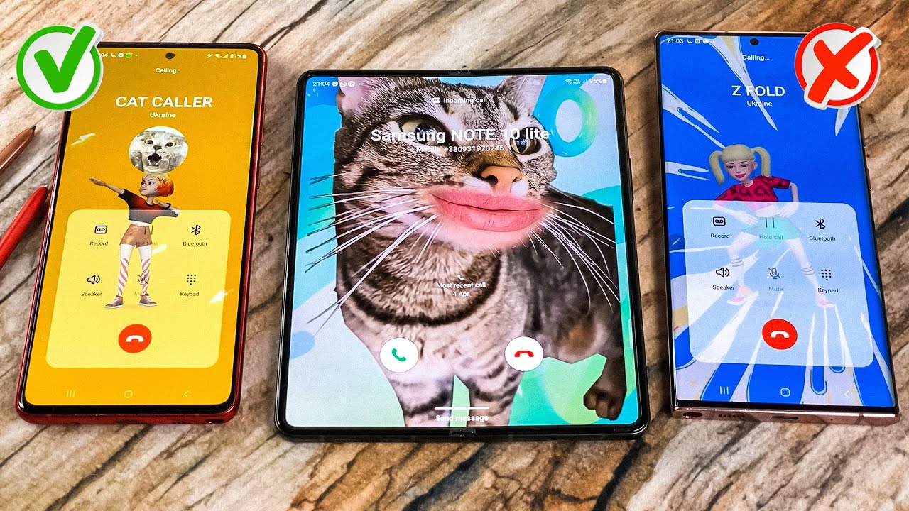Note 10 lite vs Note 20 Ultra Who Faster Calling to Galaxy Z Fold. Incoming call & Ougoing Call