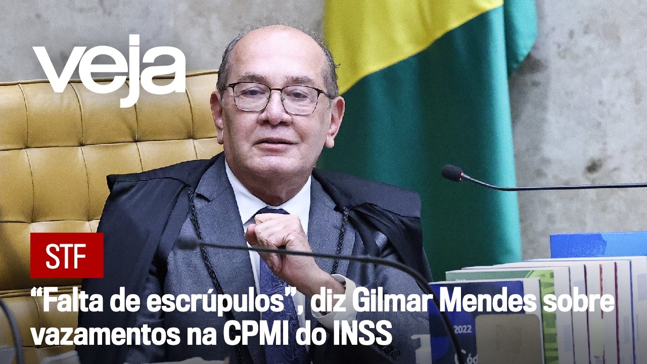 &ldquo;Falta de escr&uacute;pulos&rdquo;, diz Gilmar Mendes sobre vazamentos na CPMI do INSS