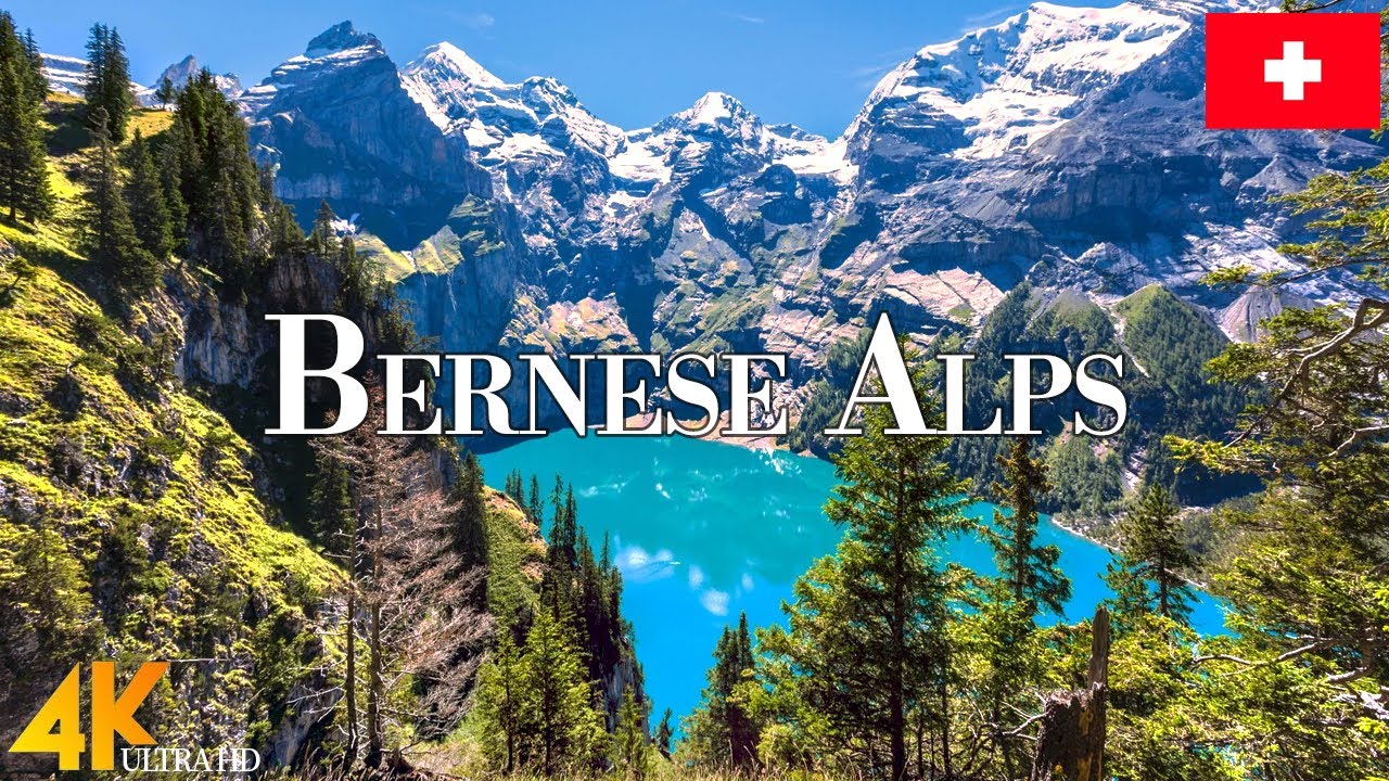 Bernese Alps 4K Ultra HD &bull; Stunning Footage Bernese Alps, Scenic Relaxation Film with Calming Music.