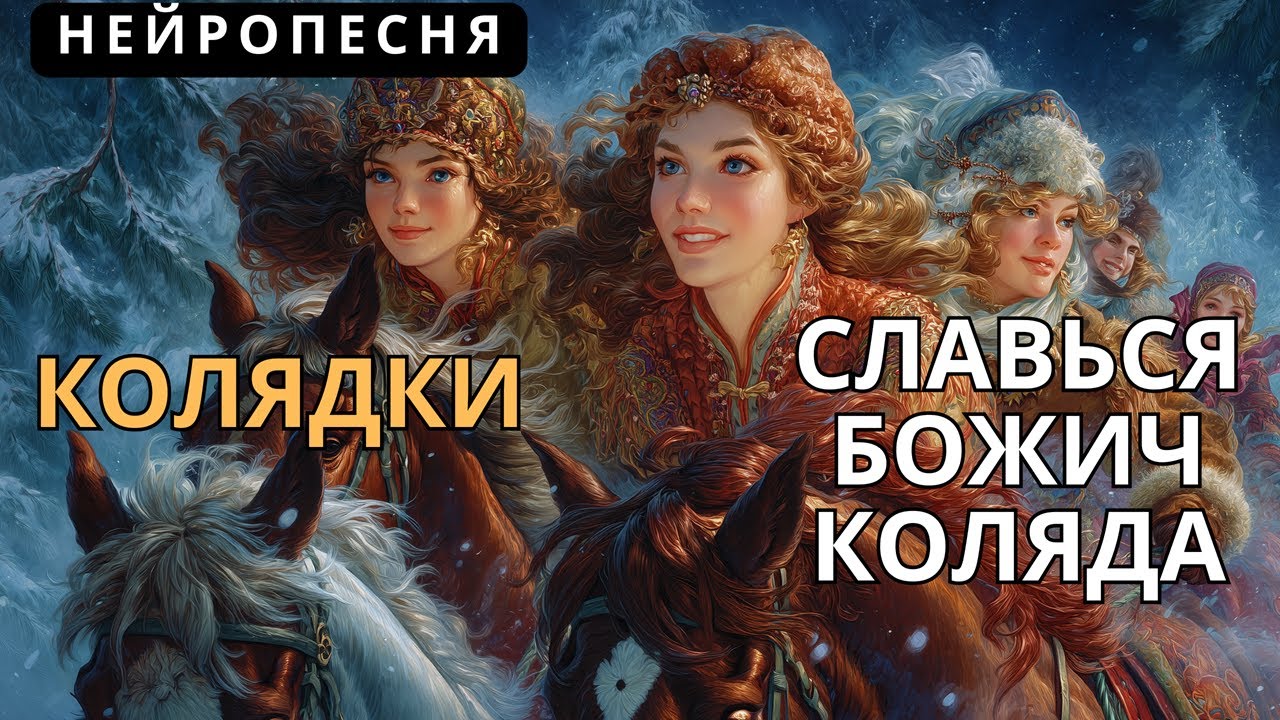 Колядки ☀️ Славься Божич Коляда 🔥 Древняя славянская песня  🔔Марина Царь Волкова | НЕЙРОПЕСНЯ.