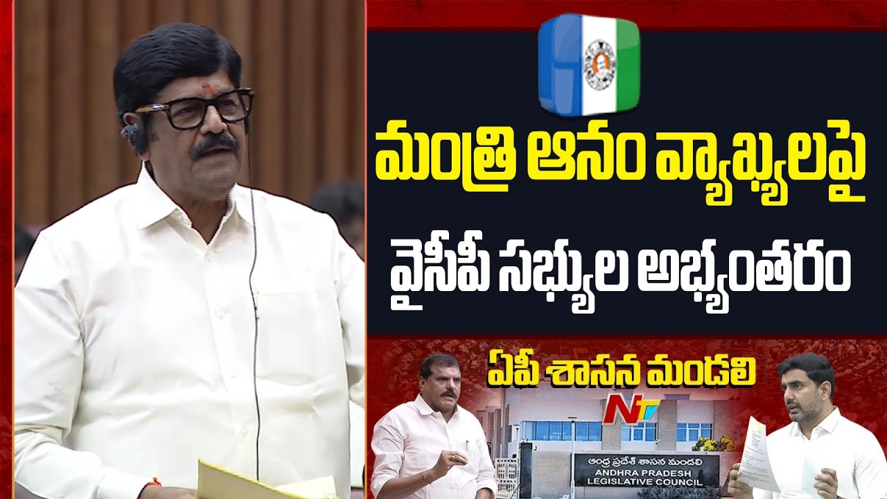 AP Council : మంత్రి ఆనం రాంనారాయణరెడ్డి వ్యాఖ్యలపై వైసీపీ సభ్యుల అభ్యంతరం | NTV Telugu
