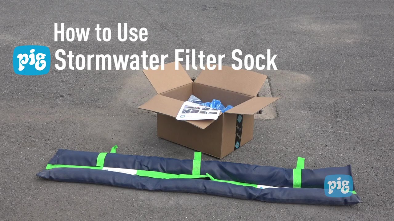 How To Use - PIG Stormwater Filter Sock | New Pig