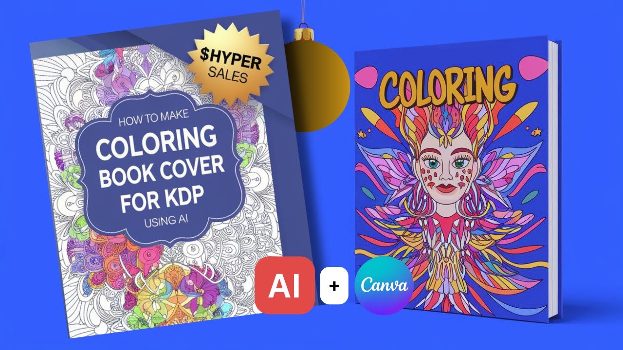 How to Make Coloring Book Cover for KDP using AI