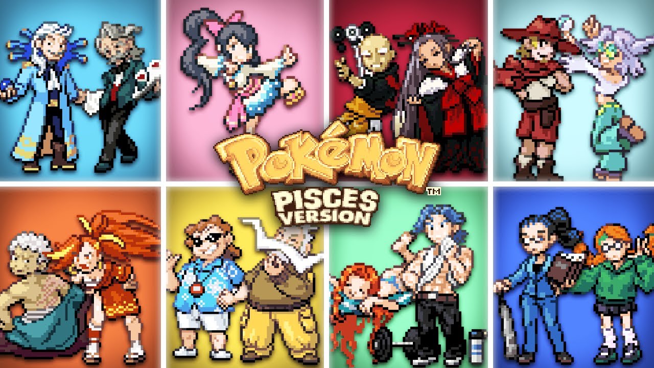 POKÉMON PISCES All Gym Leaders Battles (1080p60)