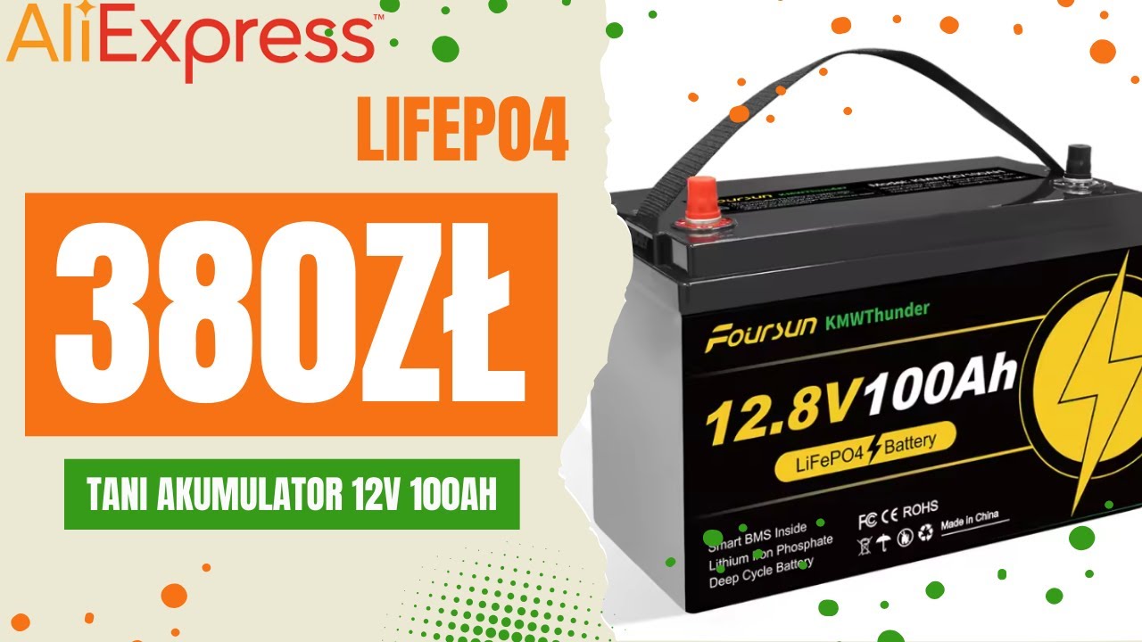 12V 100AH LiFePo4 TANI AKUMULATOR DO KAMPERA 2026 | Test akumulatora poniżej 400zł  - 7/10